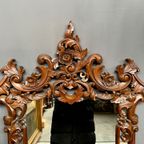 Carved Mirror In The Baroque Style. thumbnail 3