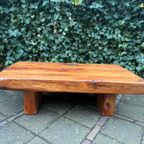 Brutalistische Wabi-Sabi Massief Eiken Salontafel thumbnail 11