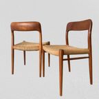 Model 75 Stoelen Van Möller Voor J.L. Möllers Möbelfabrik thumbnail 12