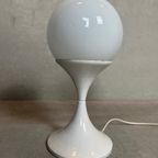 Vintage Tulip Tafellamp – Metaal En Opaline thumbnail 3