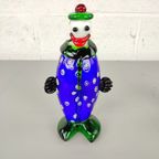 Kleurrijke Clown In Murano Glas thumbnail 2