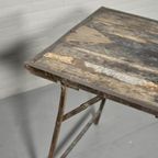 Vintage Oude Industriële Eettafel Tafel, 181,5 X 75 Cm thumbnail 8