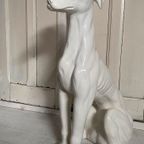 Italiaans Design Object: Greyhound, Keramiek, 74cm Hoog! thumbnail 5