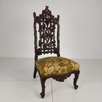 Prachtige 19e-eeuwse Black Forest Stoel – Uitzonderlijk Snijwerk thumbnail 7