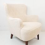 Vintage Artifort Theo Ruth Heren Fauteuil Teddy Nieuwe Stof thumbnail 3