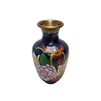 Kobalt Blauwe Cloisonné Vaas thumbnail 5
