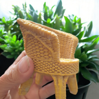 Decoratieve Lloyd Loom Rotan Look Miniatuur Stoeltjes Set Met 3 Stoeltjes thumbnail 7