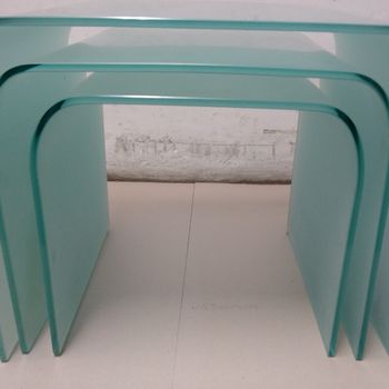 Design Nesting Tables Van Glas '80