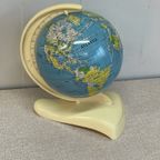 Vintage Kinder Mini Globe J`50 Blikken Wereldbol thumbnail 3