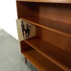 Noten Fineer Boekenkast Lp Kast Met Legplanken Nr. 1 thumbnail 11