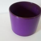 Grote Vintage Bloempot Paarse Retro Pot Jaren 70 thumbnail 4