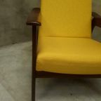 Vintage Fauteuil Easy Chair Mid Century Design Gele Stoel thumbnail 10