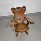 3 X Large Oak Claw Armchairs 1960S 70 X 70 X 90 Cm thumbnail 31