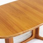 Vintage Glostrup Deense Ovalen Uitschuifbare Eettafel Tafel Massief Teak thumbnail 4