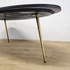 Vintage (60s) Salontafel Zwart Marmeren Blad / Koffietafel / Vintage Coffeetable Marble Top thumbnail 8