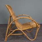 Bijzondere Rotan Fauteuil, Rohé Noordwolde, 1950 thumbnail 4