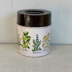 Vintage Planten Blik Pot Met Deksel thumbnail 4