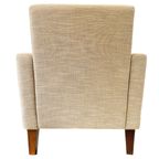 Vintage Linnen Fauteuil Beige thumbnail 7