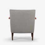 Edgy Deense Design Geherstoffeerde Grijze Fauteuil By Johannes Andersen Voor Cfc Silkeborg, 1960S thumbnail 6