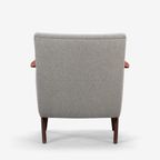 Edgy Deense Design Geherstoffeerde Grijze Fauteuil By Johannes Andersen Voor Cfc Silkeborg, 1960S thumbnail 6