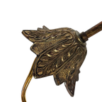 Vintage - Hollywood Regency Stijl - Hanglamp - Bollamp - Verguld - Art Deco - Opaalglas - 1970'S thumbnail 21