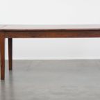 Unieke Antieke Eikenhouten Eettafel Uit Begin 1900 Met Aan Één Kant Een Uitklapbaar Blad thumbnail 4