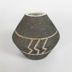 Pieter Groeneveldt - Sgraffito Vaas - Aardewerk - Made In Holland - 60'S thumbnail 3