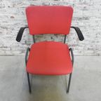 4 Vintage Eettafelstoelen Met Armleuningen thumbnail 15