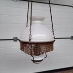 Antieke Hangende Olielamp Van Spoorwegvakbond Cgsp thumbnail 4