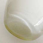 Vintage Art Deco Vaas Opaline Kan Wit 1930’s thumbnail 3