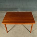 Midcentury Teakhouten Eetkamerset – Tafel – 4 Stoelen thumbnail 19
