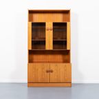 Danish 1970’s Teak Veneer Two Piece Cabinet / Boekenkast / Ladekast / Buffetkast / Kast thumbnail 9