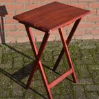 Bijzettafeltje Opklapbaar Van Hout thumbnail 2