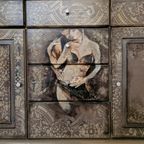 Vintage Look Dressoir/ Handbeschilderd Kast/Uniek thumbnail 9