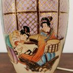 Vintage Authentieke Chinese Vaaslamp, Schemerlamp Tafellamp Porselein thumbnail 16