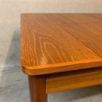 Houten Eettafel Uittrekbaar( Teak ) Asymetrisch. thumbnail 11