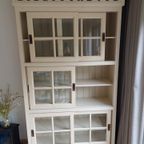 Bibliotheekkast, Oud Hout, Wit thumbnail 5