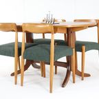 Set Van 4 Deense Stoelen Eetkamerstoelen 'bjerremose' Vintage Reupholstered thumbnail 16