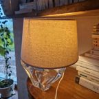 Daum France Vintage Tafel Lamp Kristal Zeilboot thumbnail 6