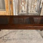 Exclusieve Oude Toonbank, Vitrine-tafel, Sidetable. thumbnail 6