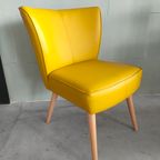 Retro Cocktail Stoel Scandinavische Stijl Geel thumbnail 3
