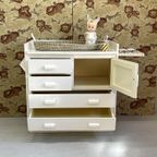 Vintage Commode Met Plankje Retro Babykamer Kast thumbnail 9