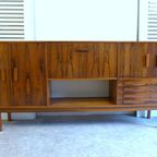 Prachtig Vintage Palissander Highboard Buffet 242 Cm thumbnail 2