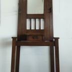 Antieke Arts & Crafts Halmeubel Kapstok (1908) thumbnail 2