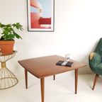Vintage Teak Houten Salontafel Vierkant Deens Design thumbnail 5