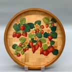 Vintage Set Dienbladen Bamboe Strawberry thumbnail 5