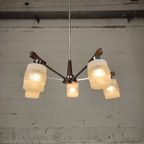 Vintage Hanglamp Met 5 Kelken thumbnail 3