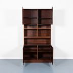 Vintage Danish Walnut Veneer Cabinet / Boekenkast / Buffetkast / Kastfrom 1970’S thumbnail 4