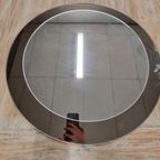 70's Vintage Ronde Spiegel Rookglas Spaceage Grote Spiegel thumbnail 10