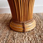 Mid Century Bamboe Rotan Italiaans Design Lampvoet Vintage thumbnail 7